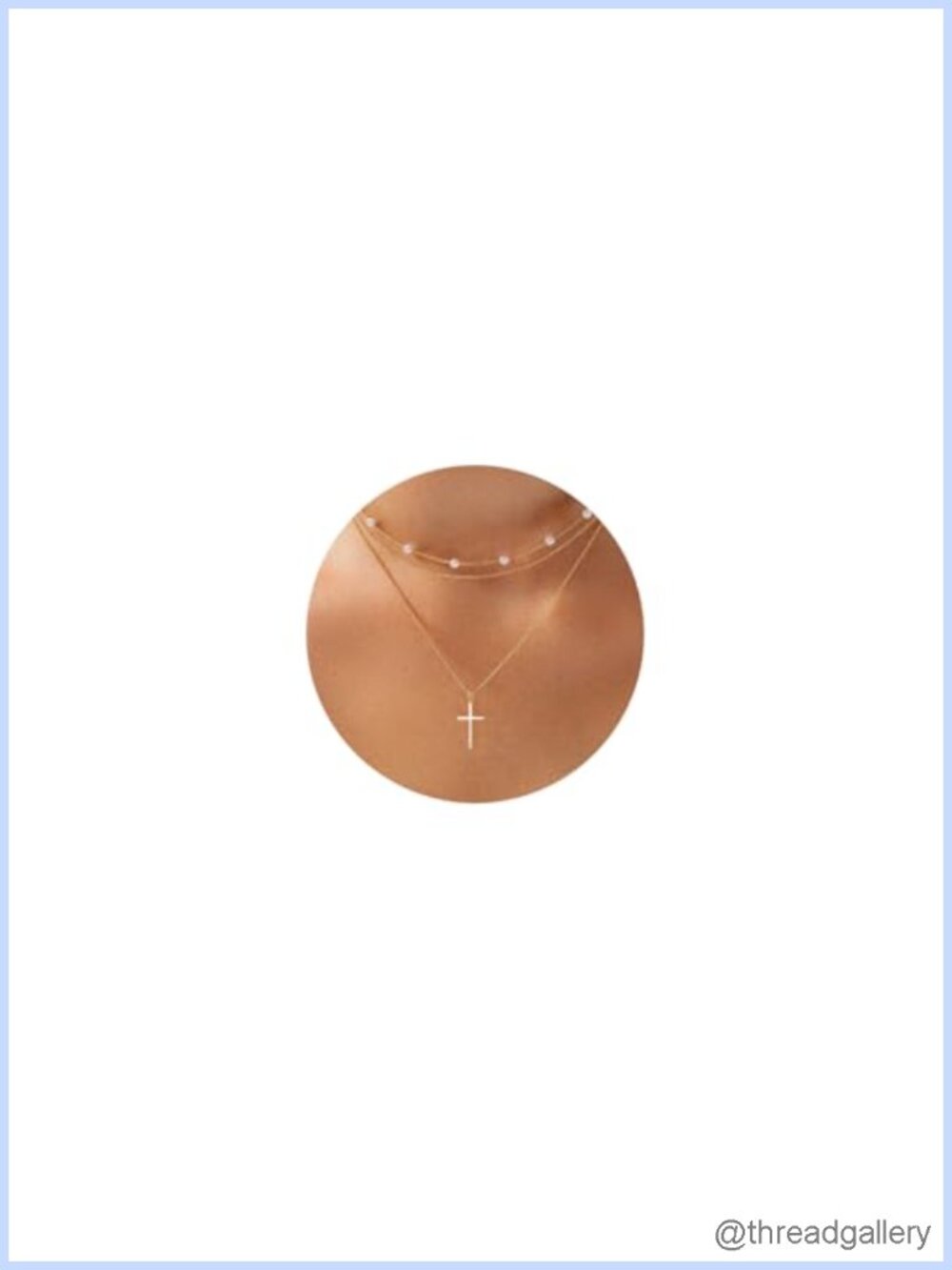 Dainty 18K Gold Plated Cross Pendant Necklace for Women Simple Faith Jewelry